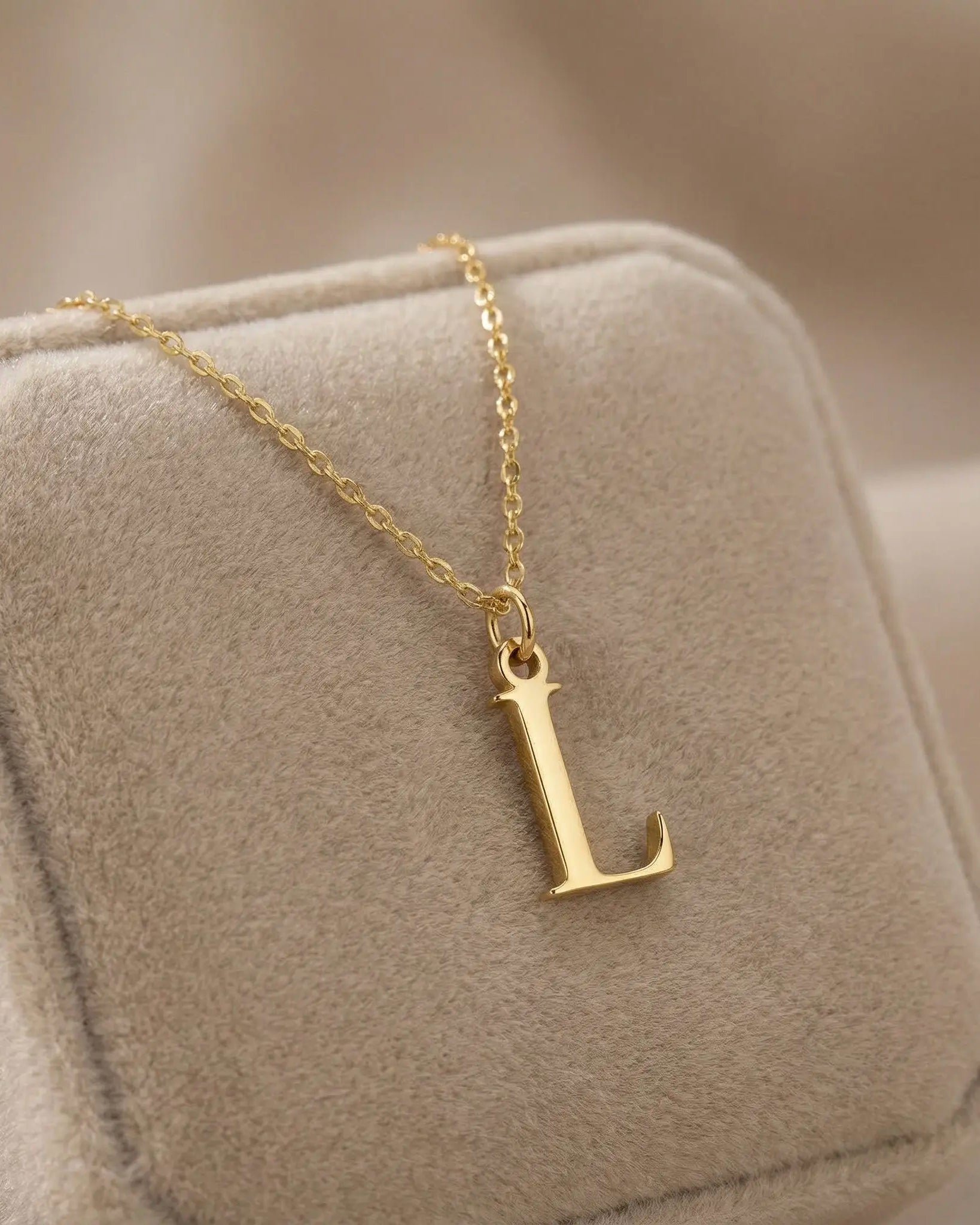 Kids Initial Necklace - Children's Initial Necklace in Gold & Silver