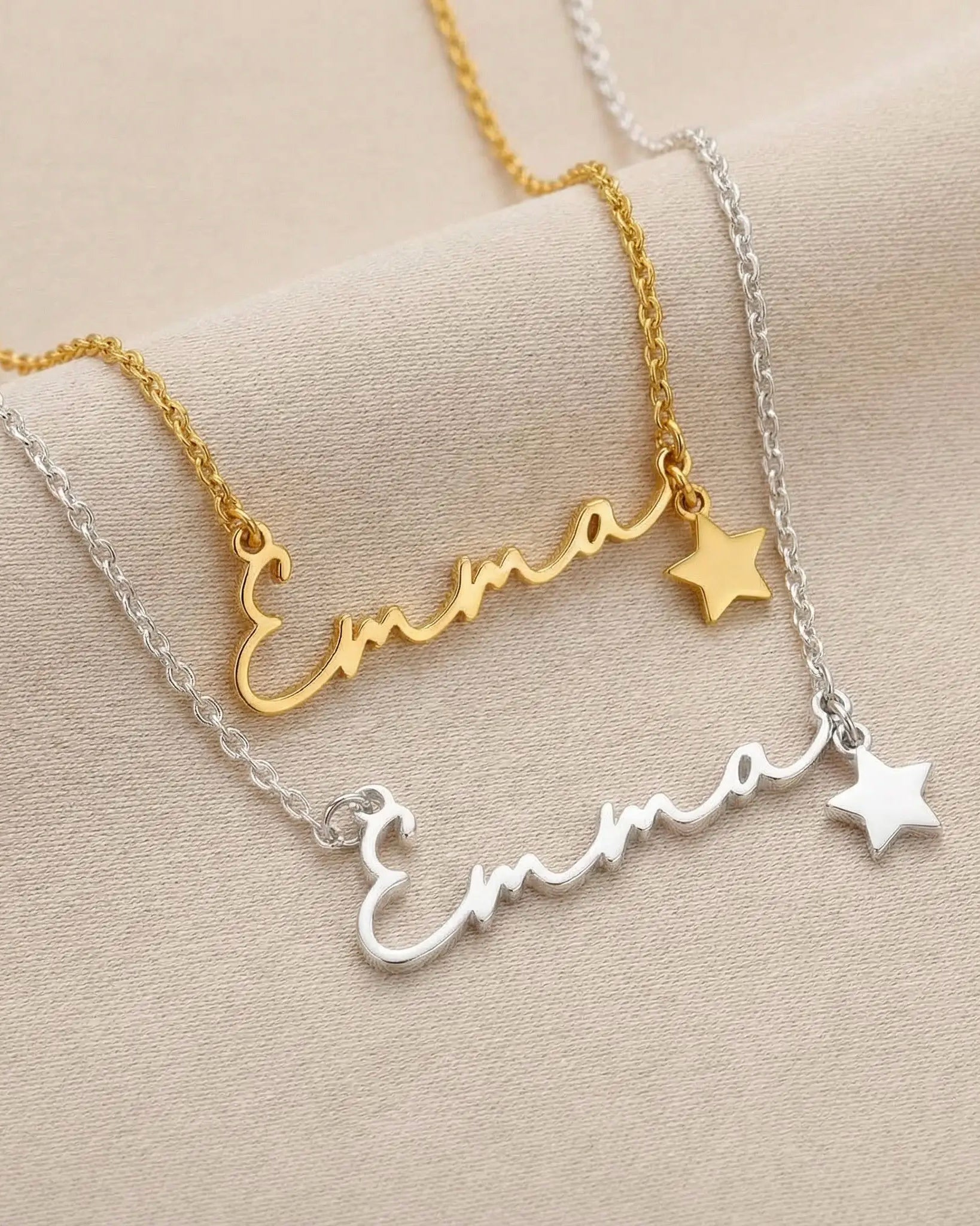 Personalised Name Necklace in Gold, Silver or Vermeil