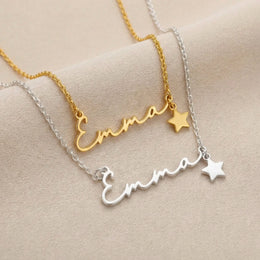 Personalised Name Necklace | Gold, Silver, Vermeil & Platinum