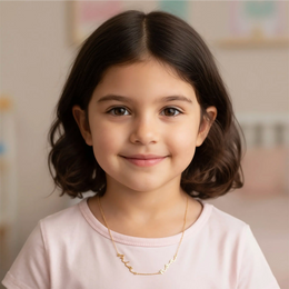 Kids Double Name Necklace – Children’s Personalised Multiple Name Gift in Gold & Silver
