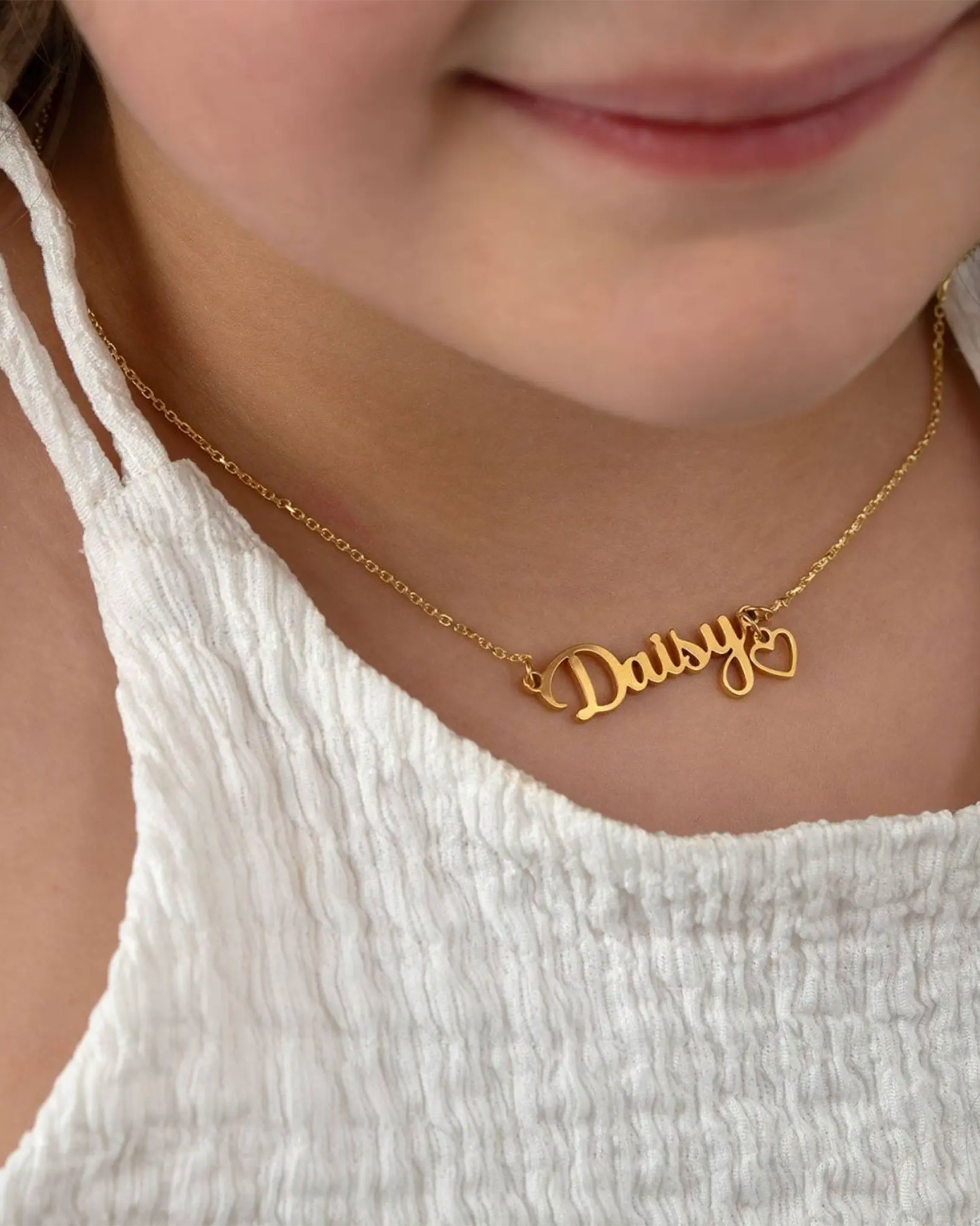 Kids Gift Box – Personalised Name Necklace, Teddy & Cookie Set