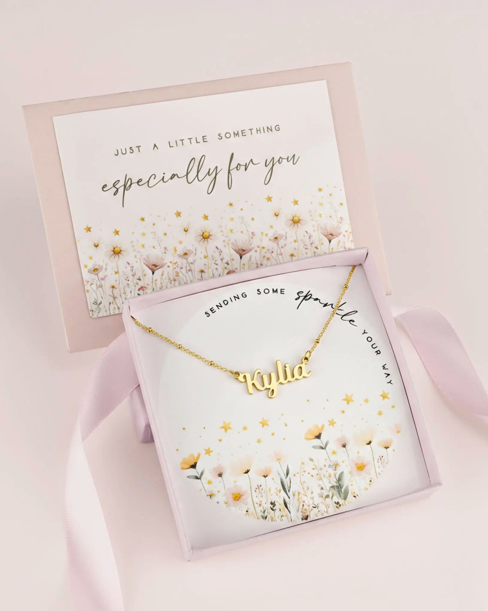 Sending Some Sparkle Personalised Name Necklace – Kids & Children’s – Gold, Silver & Vermeil