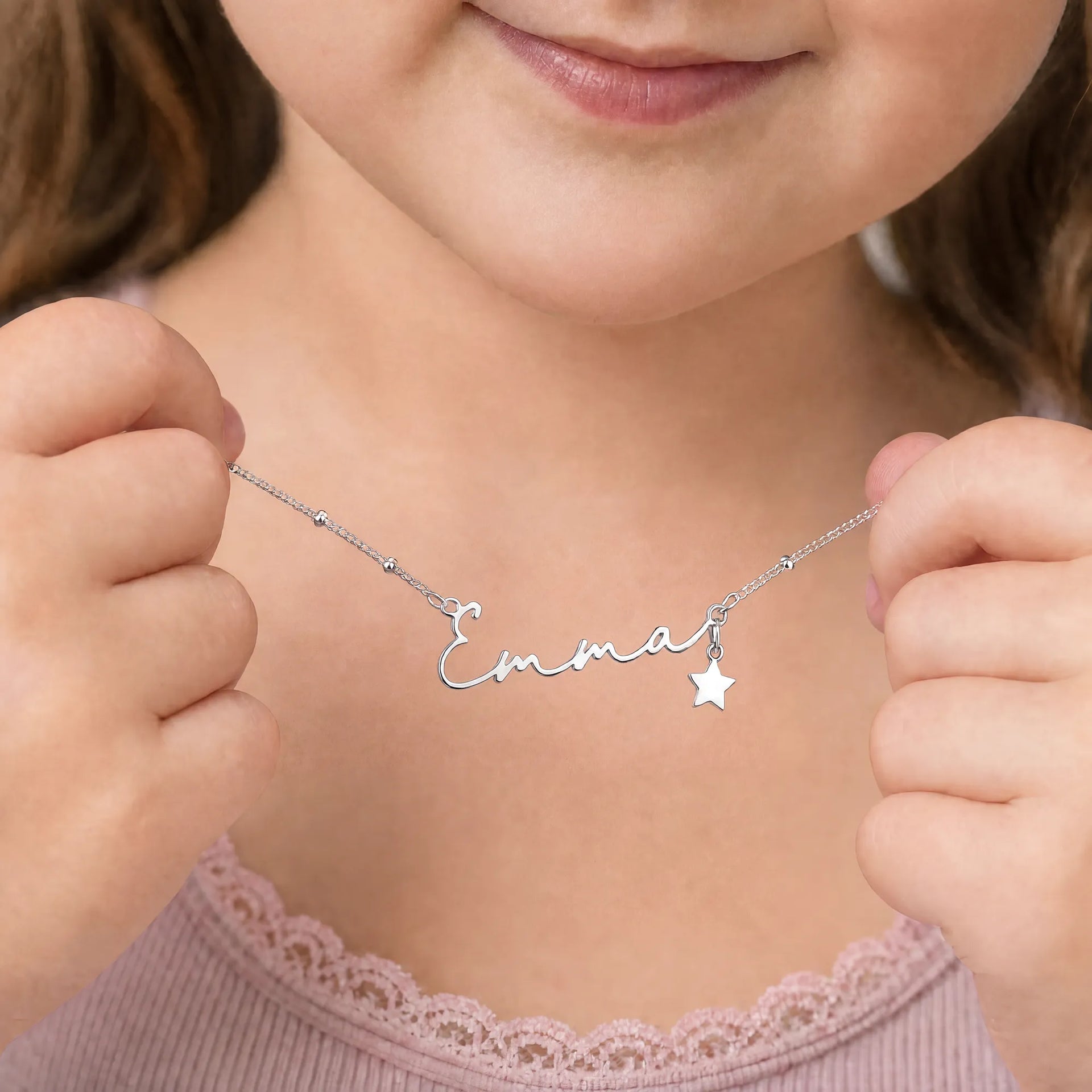 Kids Name Necklace | Personalised Children’s Necklace | HBD