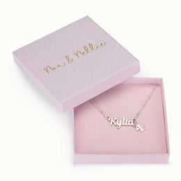 Custom Kids Name Necklace – Personalised Children’s Jewellery in Gold or Silver – Font2