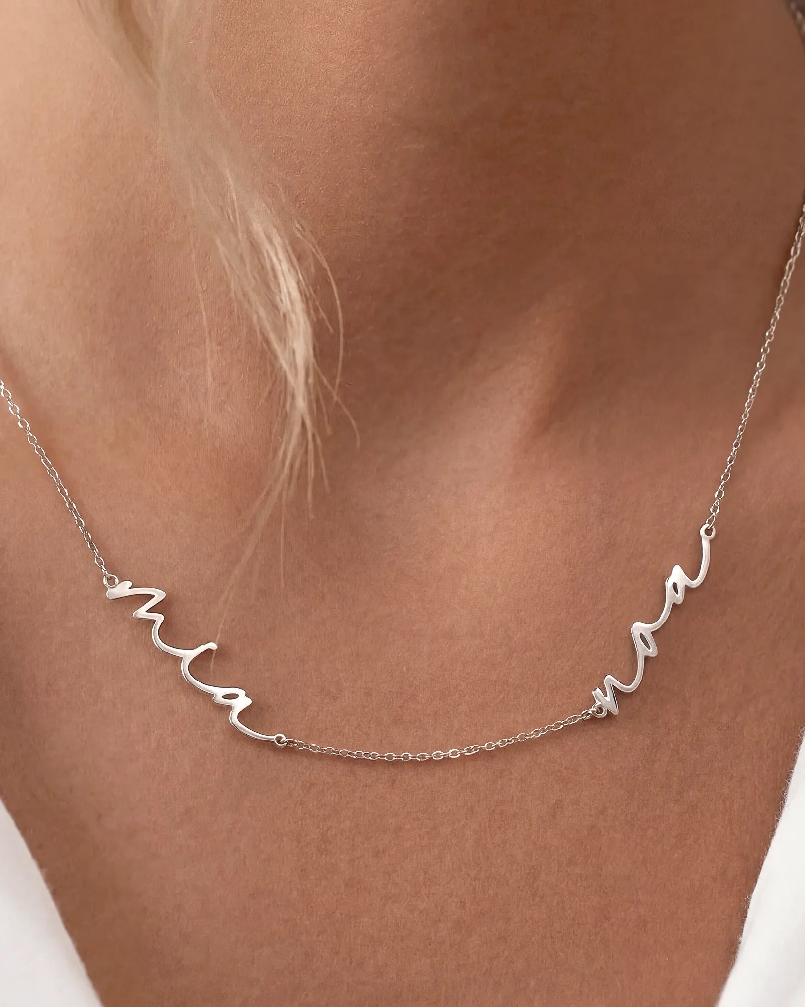 Signature Double Name Necklace - Perfect Your Own Two Name Design