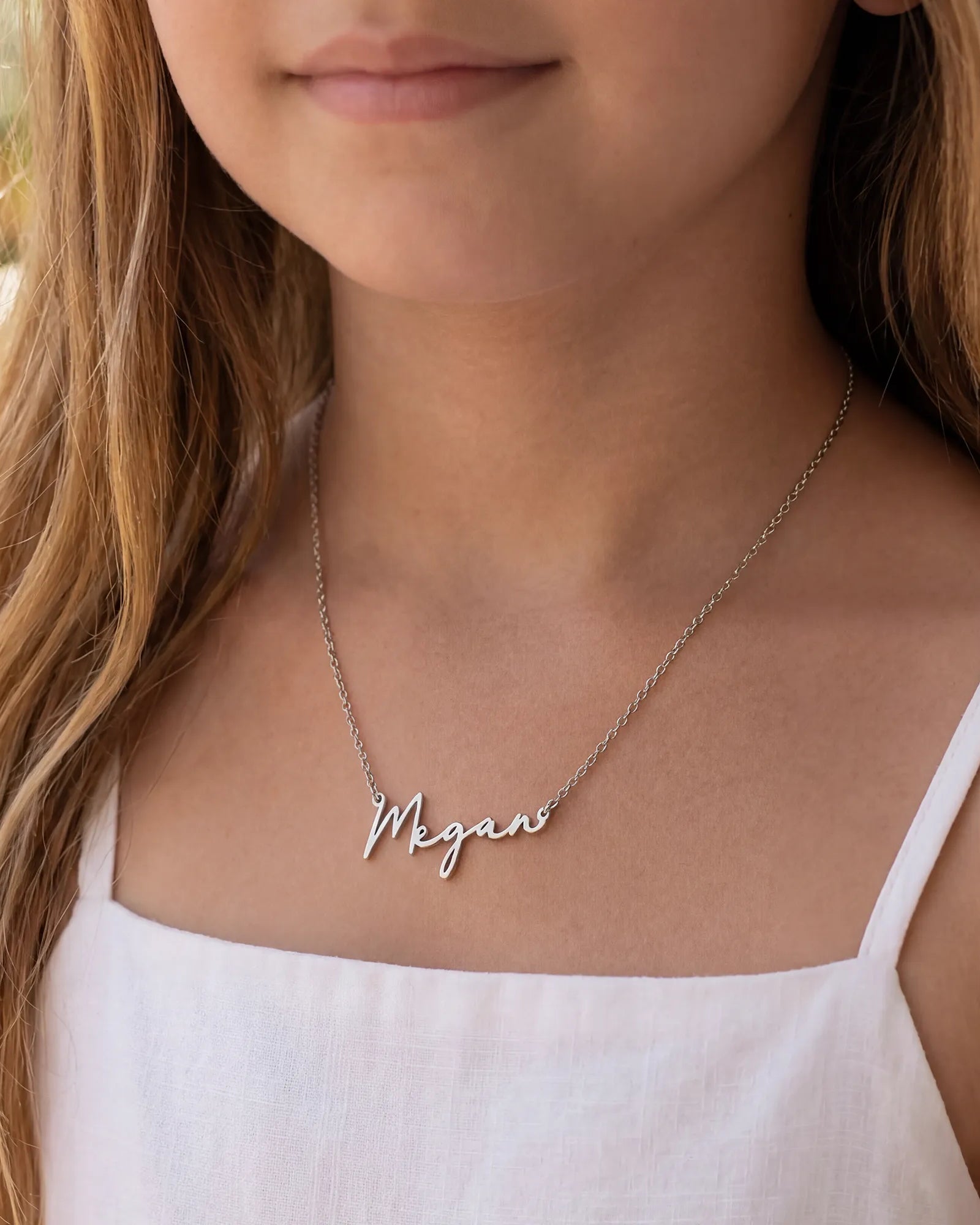 Personalised Kids Name Necklace | Gold or Silver | HBD
