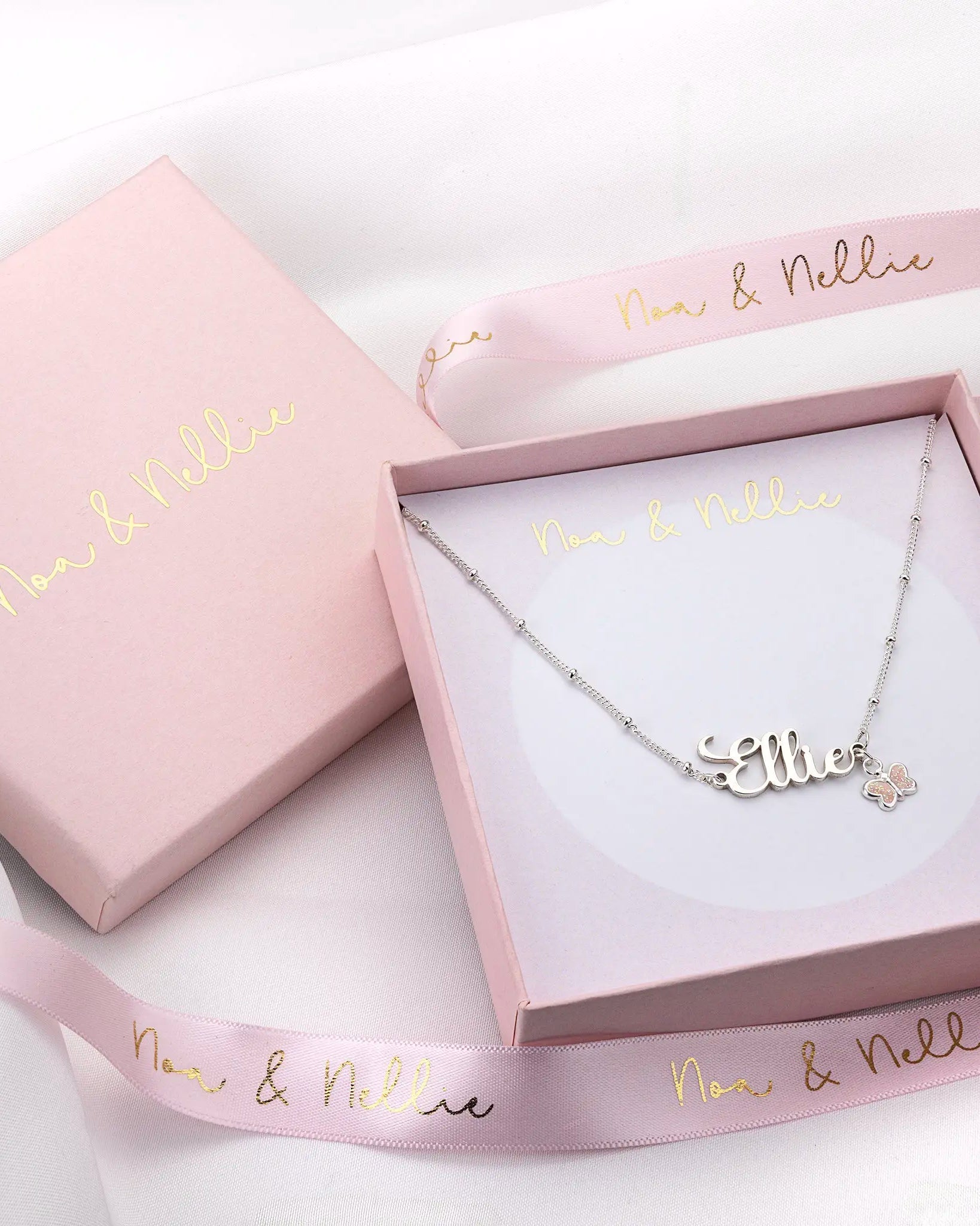 Kids Name Necklace – Personalised Children’s Jewellery in Silver or Gold – Font3