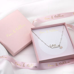 Kids Name Necklace – Personalised Children’s Jewellery in Silver or Gold – Font3