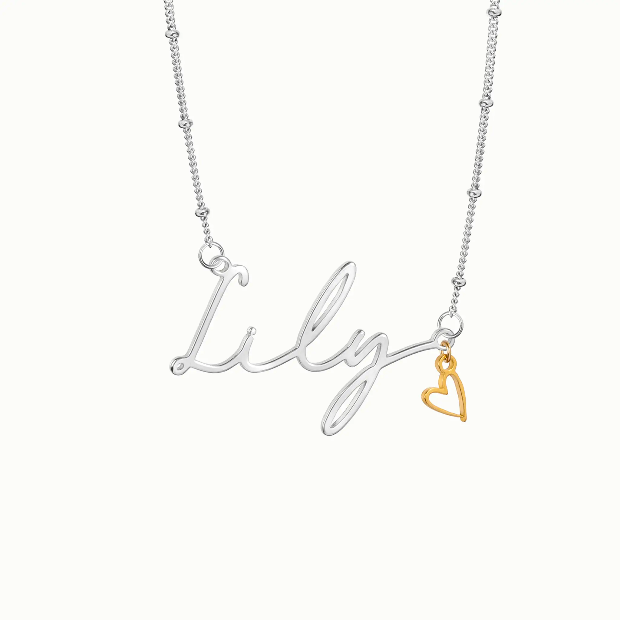 Kids Name Necklace "Ruby" – Personalised Children’s Jewellery in Gold or Silver – Font1
