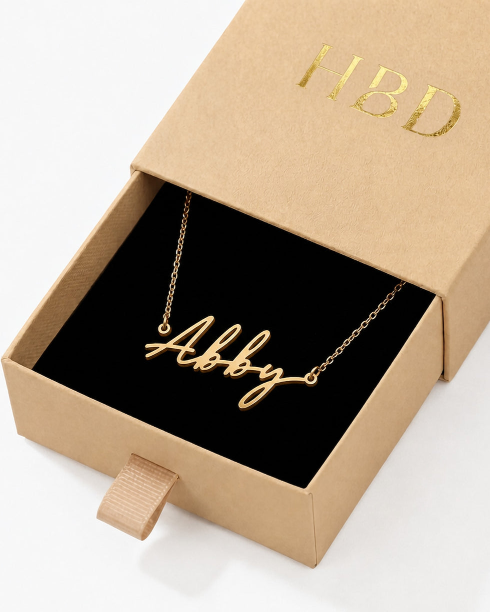 Abby Name Necklace | 18ct Gold, Silver & Vermeil | Ready to Ship