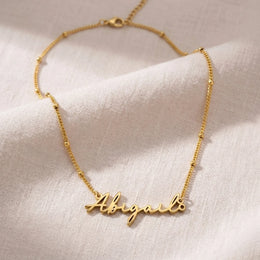 Abigail Name Necklace | 18ct Gold, Silver & Vermeil | Ready to Ship
