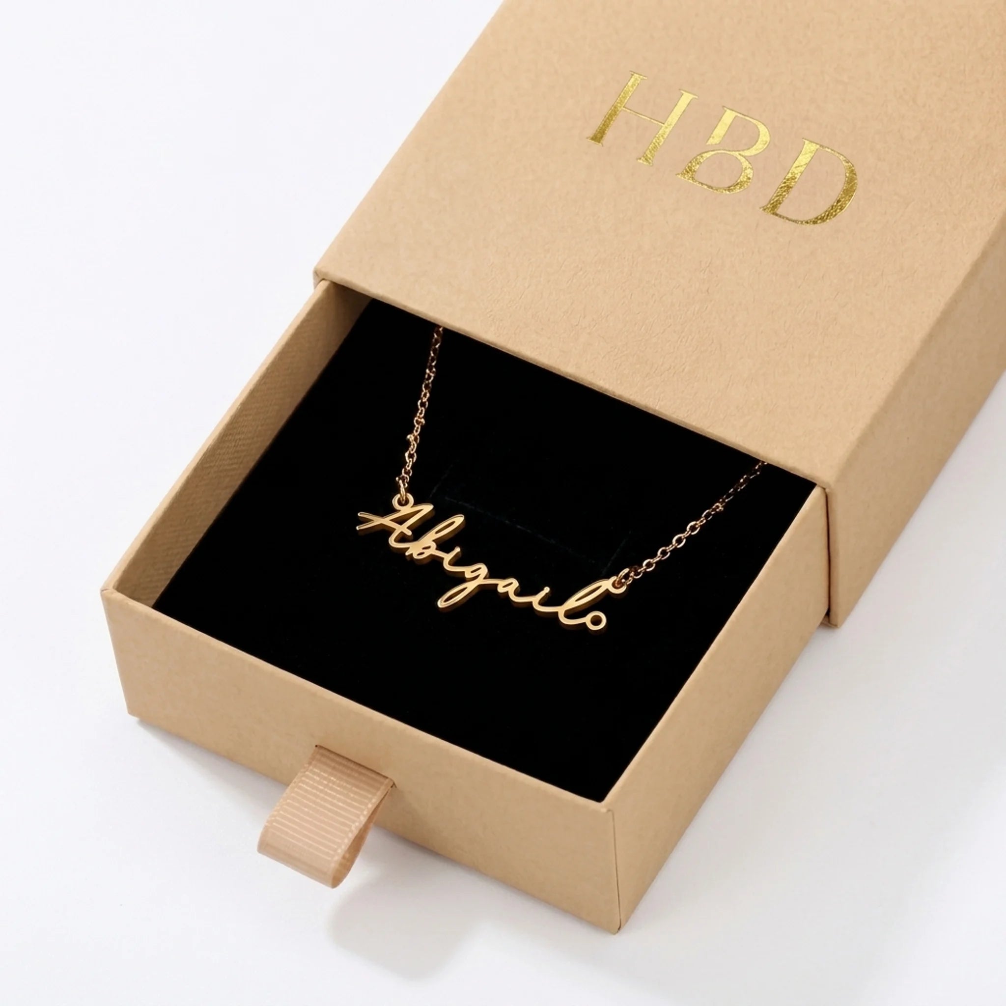 Abigail Name Necklace | 18ct Gold, Silver & Vermeil | Ready to Ship