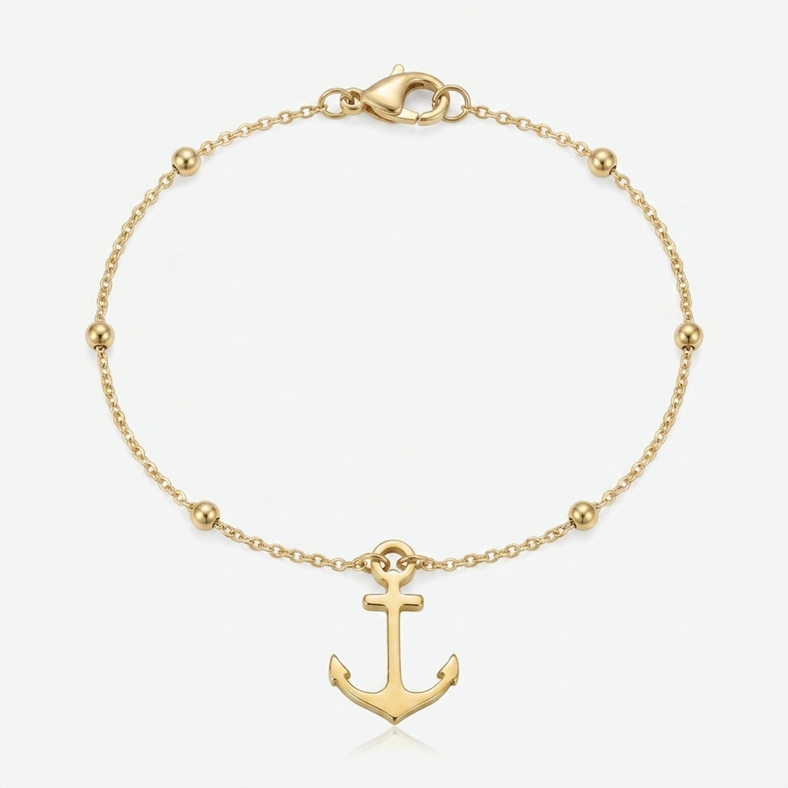 Anchor Charm Necklace & Bracelet