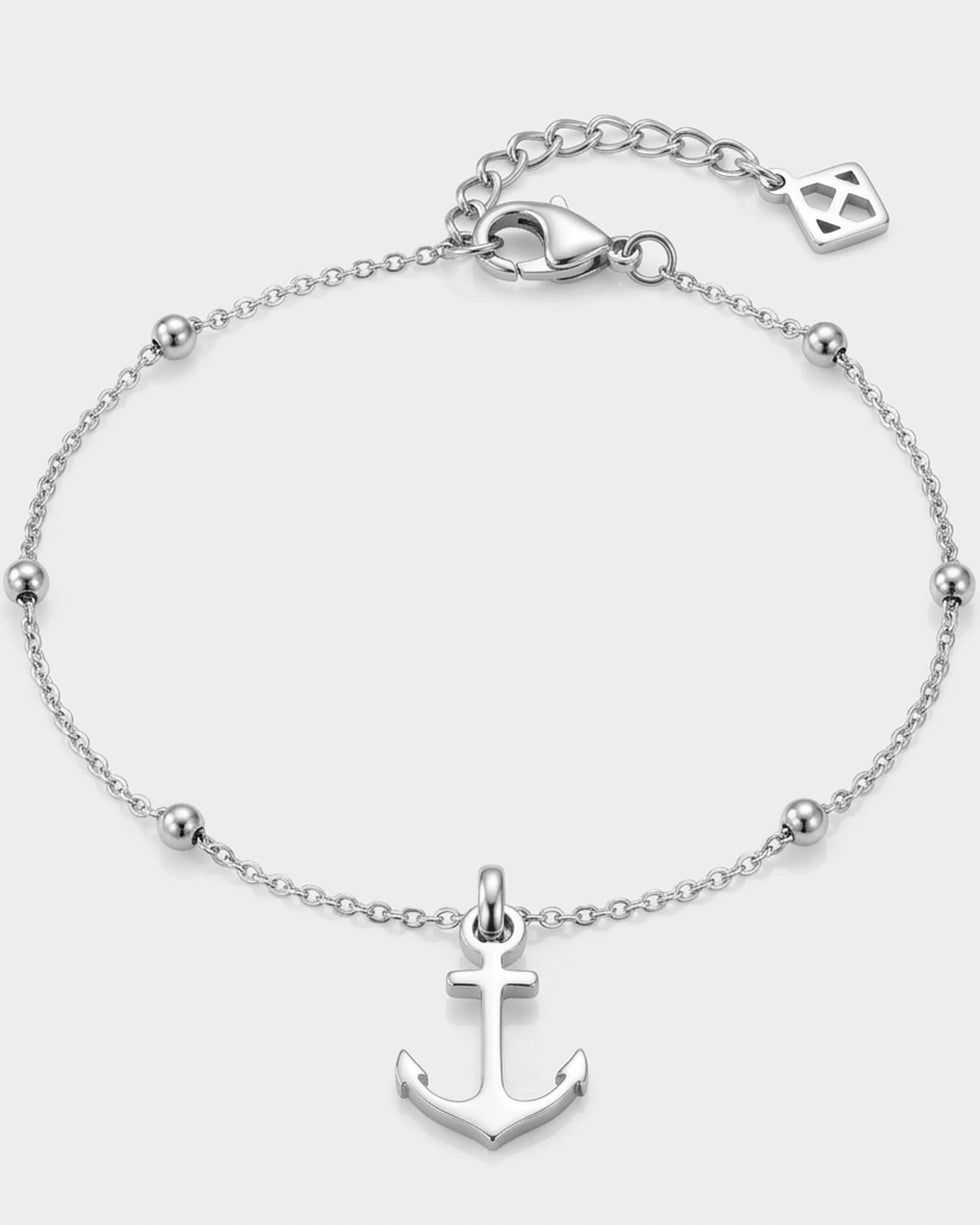 Anchor Charm Necklace & Bracelet