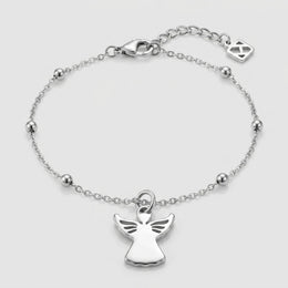 Angel Charm Necklace & Bracelet