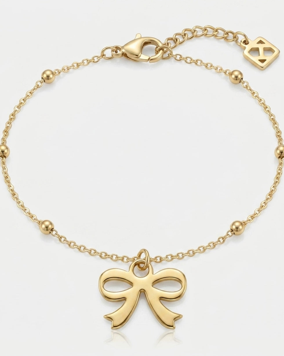 Bow Charm Necklace & Bracelet