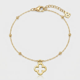 Clover Charm Necklace & Bracelet