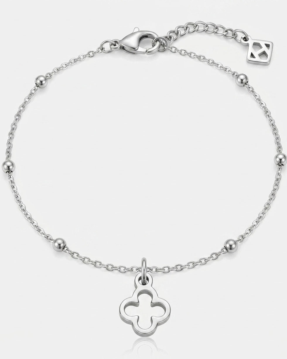 Clover Charm Necklace & Bracelet
