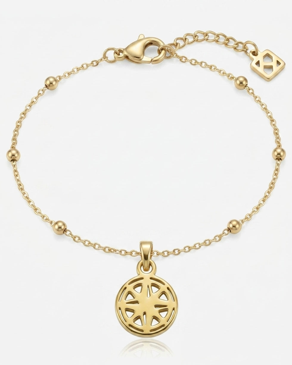 Compass Charm Necklace & Bracelet