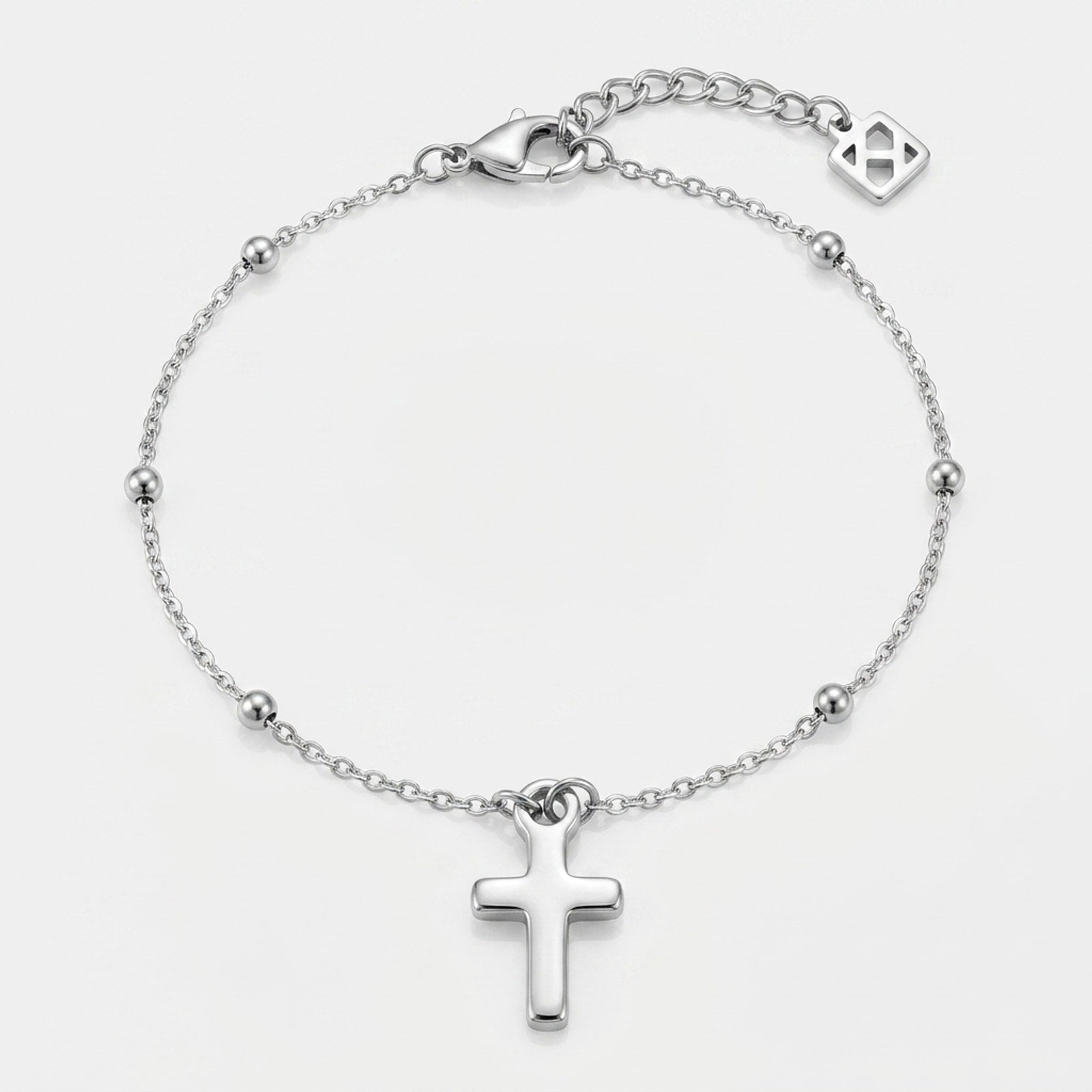 Cross Charm Necklace & Bracelet