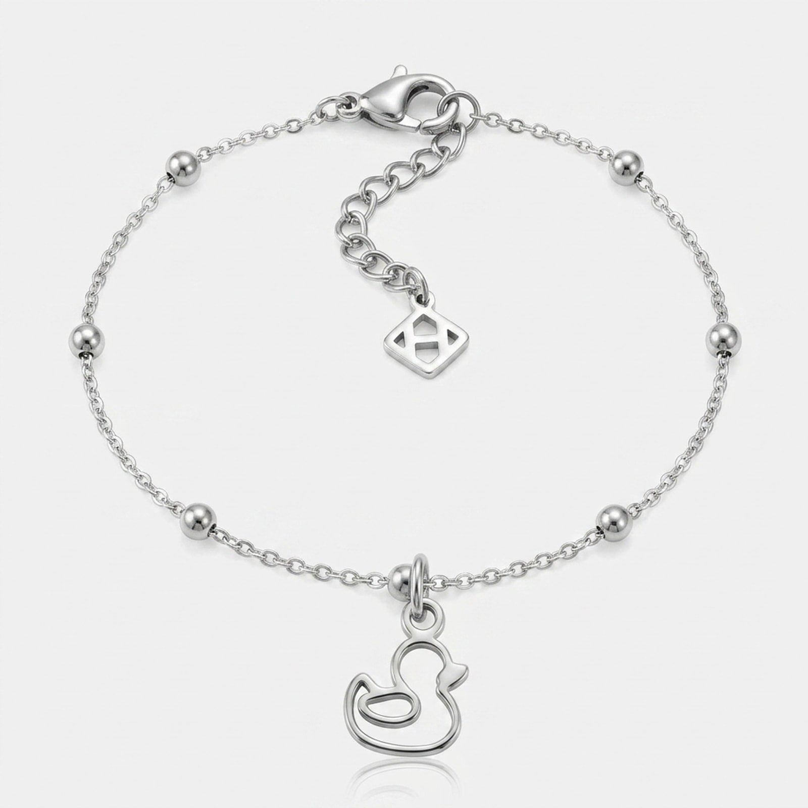 Duck Charm Necklace & Bracelet