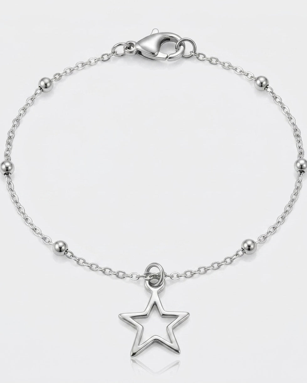 Hollow Star Charm Necklace & Bracelet