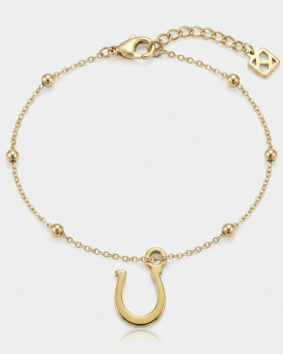 Horseshoe Charm Necklace & Bracelet