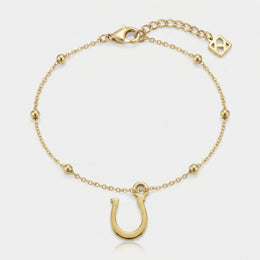 Horseshoe Charm Necklace & Bracelet