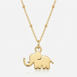 Lucky Elephant Charm Necklace & Bracelet