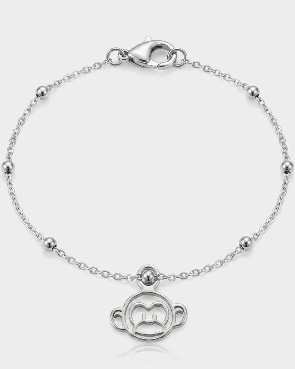 Monkey Charm Necklace & Bracelet