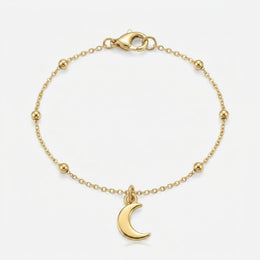 Moon Charm Necklace & Bracelet