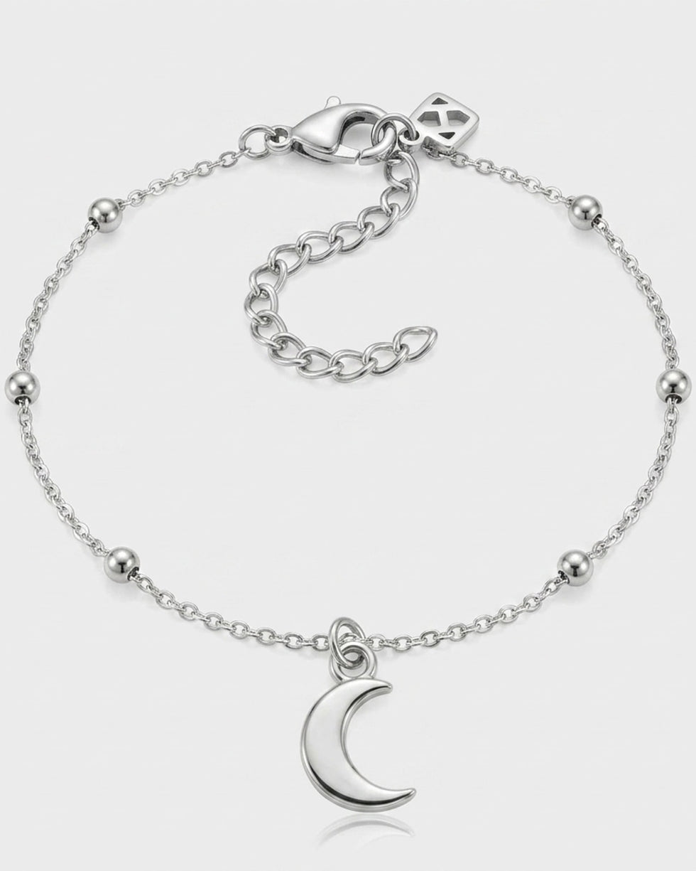 Moon Charm Necklace & Bracelet