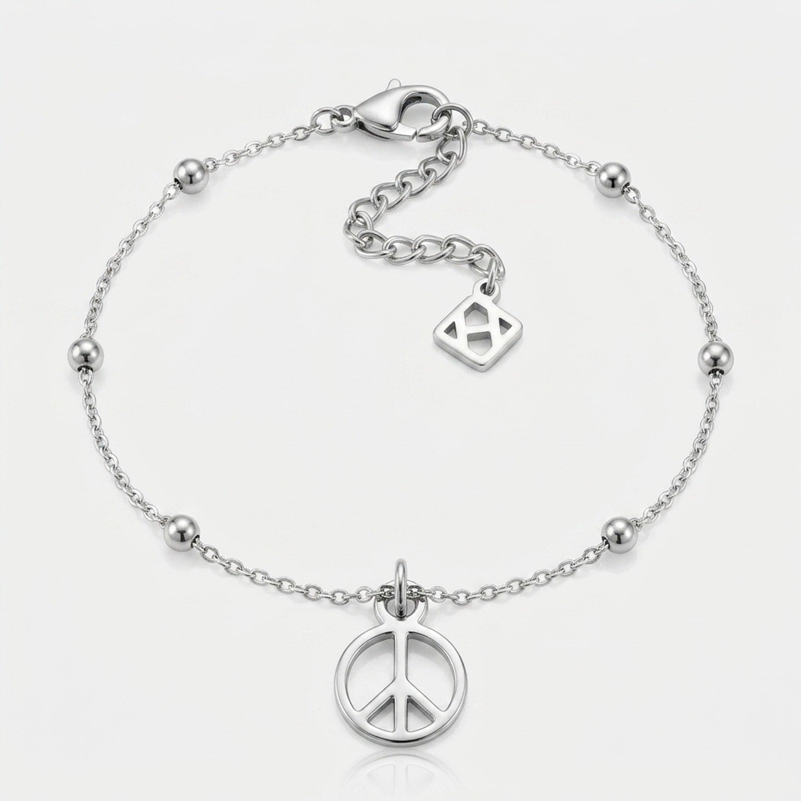 Peace Charm Necklace & Bracelet