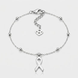 Ribbon Charm Necklace & Bracelet
