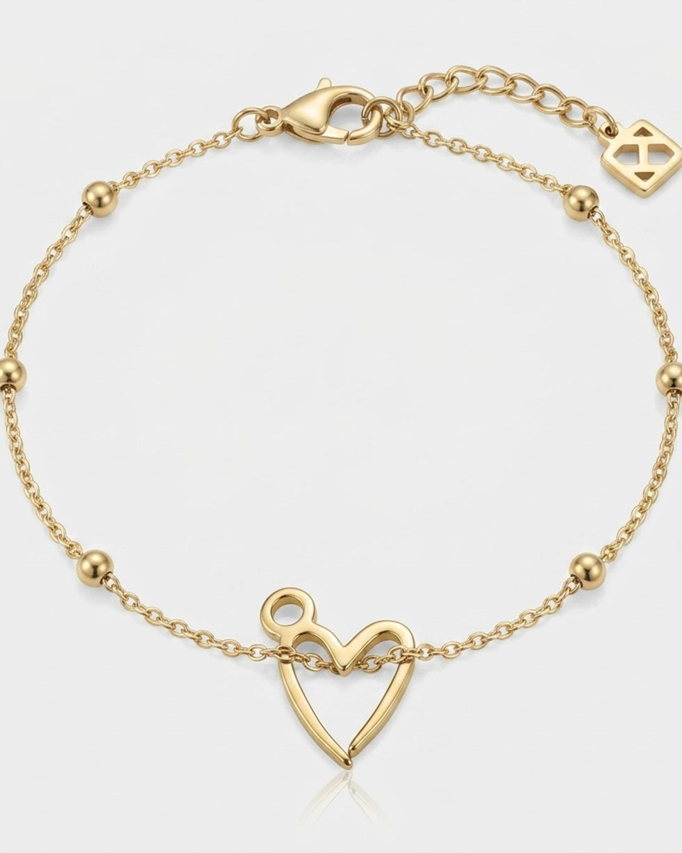 Signature Heart Charm Necklace & Bracelet