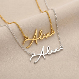 Alex Name Necklace | 18ct Gold, Silver & Vermeil | Ready to Ship