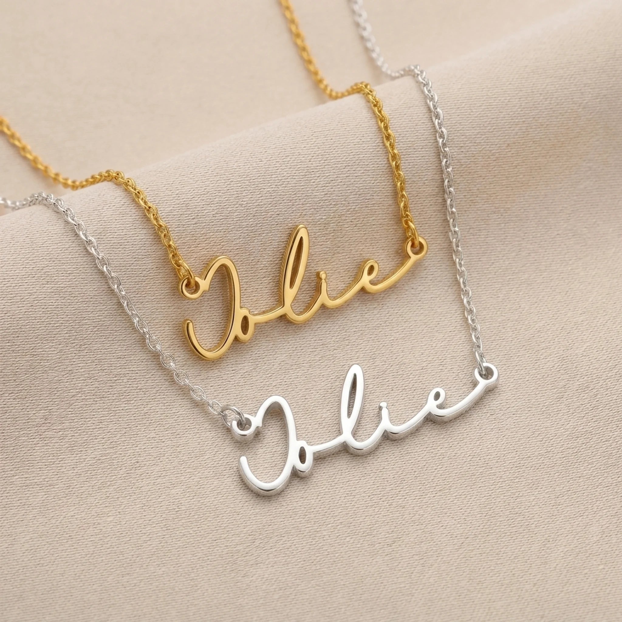 Alice Name Necklace | 18ct Gold, Silver & Vermeil | Ready to Ship