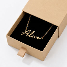 Alice Name Necklace | 18ct Gold, Silver & Vermeil | Ready to Ship