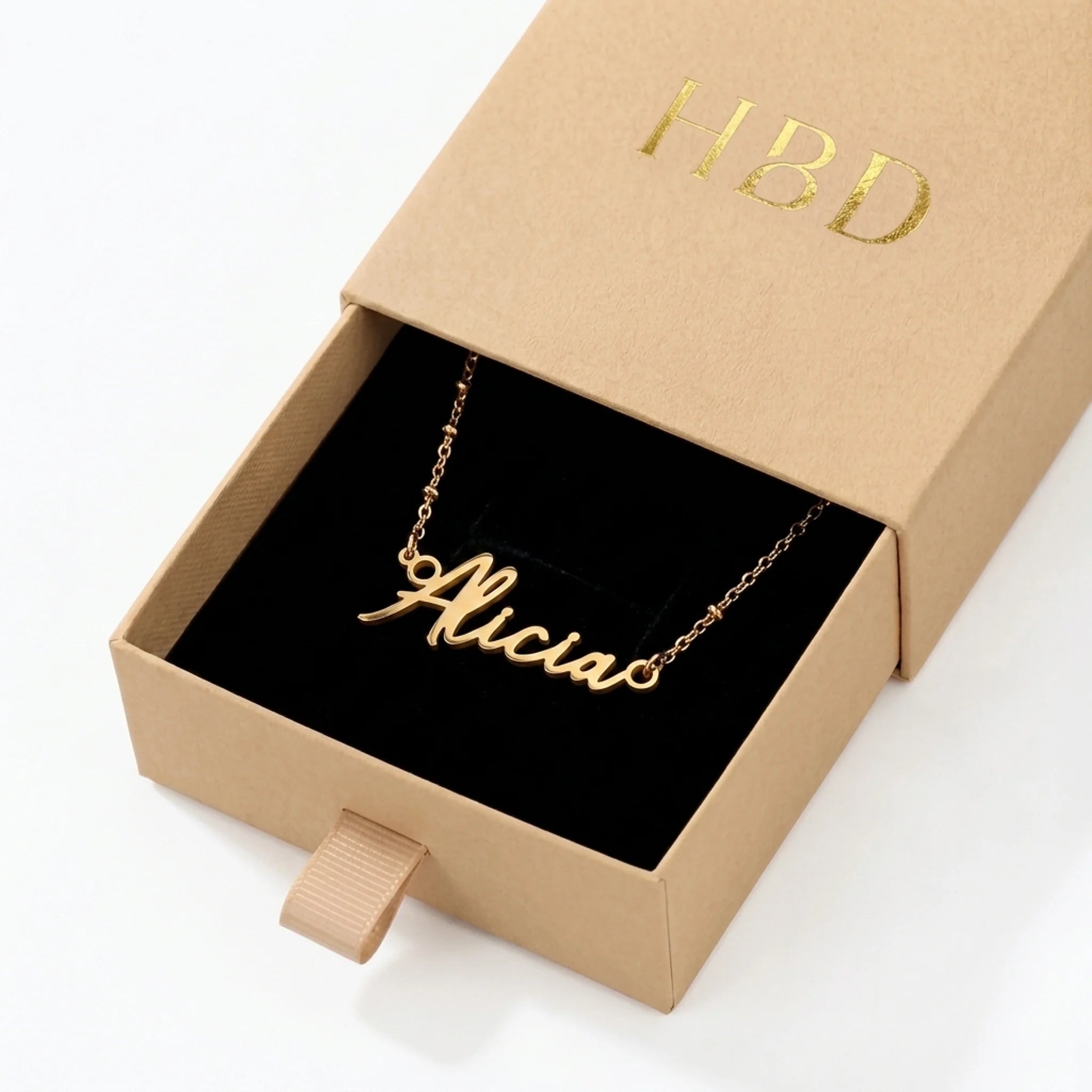 Alicia Name Necklace | 18ct Gold, Silver & Vermeil | Ready to Ship