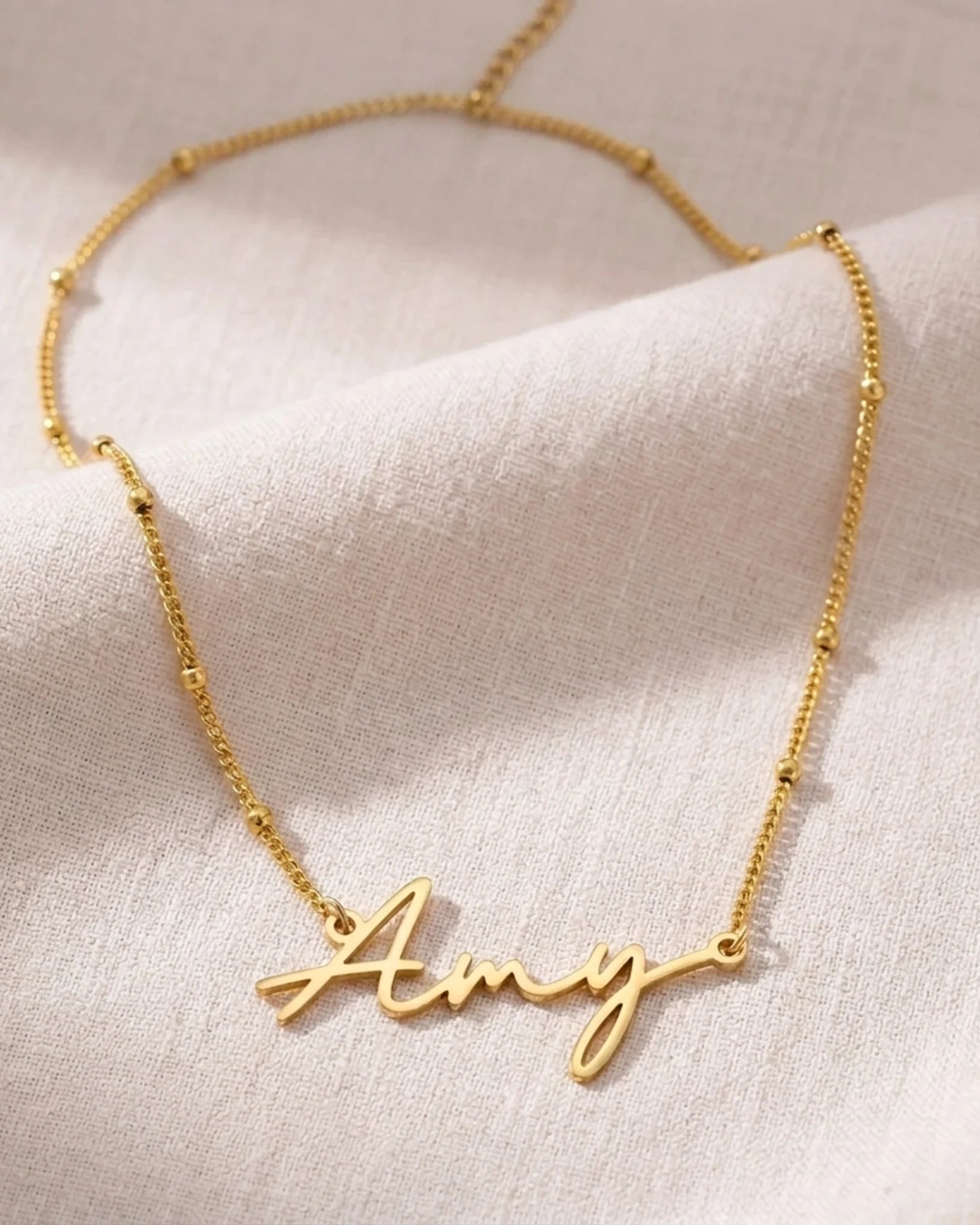 Amaya Name Necklace | 18ct Gold, Silver & Vermeil | Ready to Ship