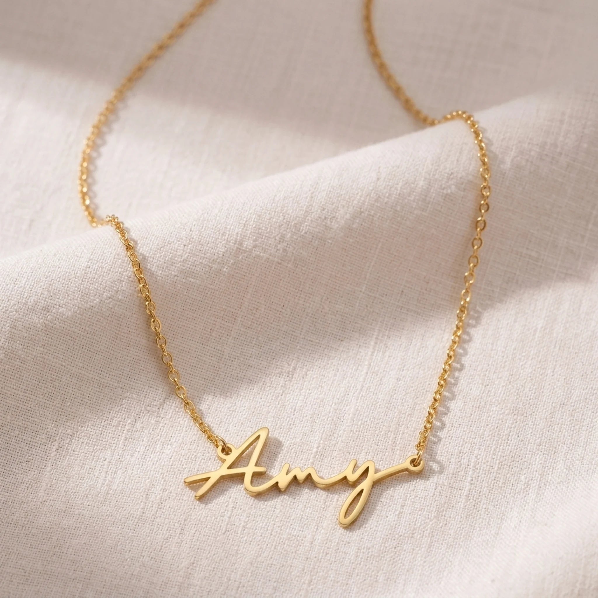 Amy Name Necklace | 18ct Gold, Silver & Vermeil | Ready to Ship