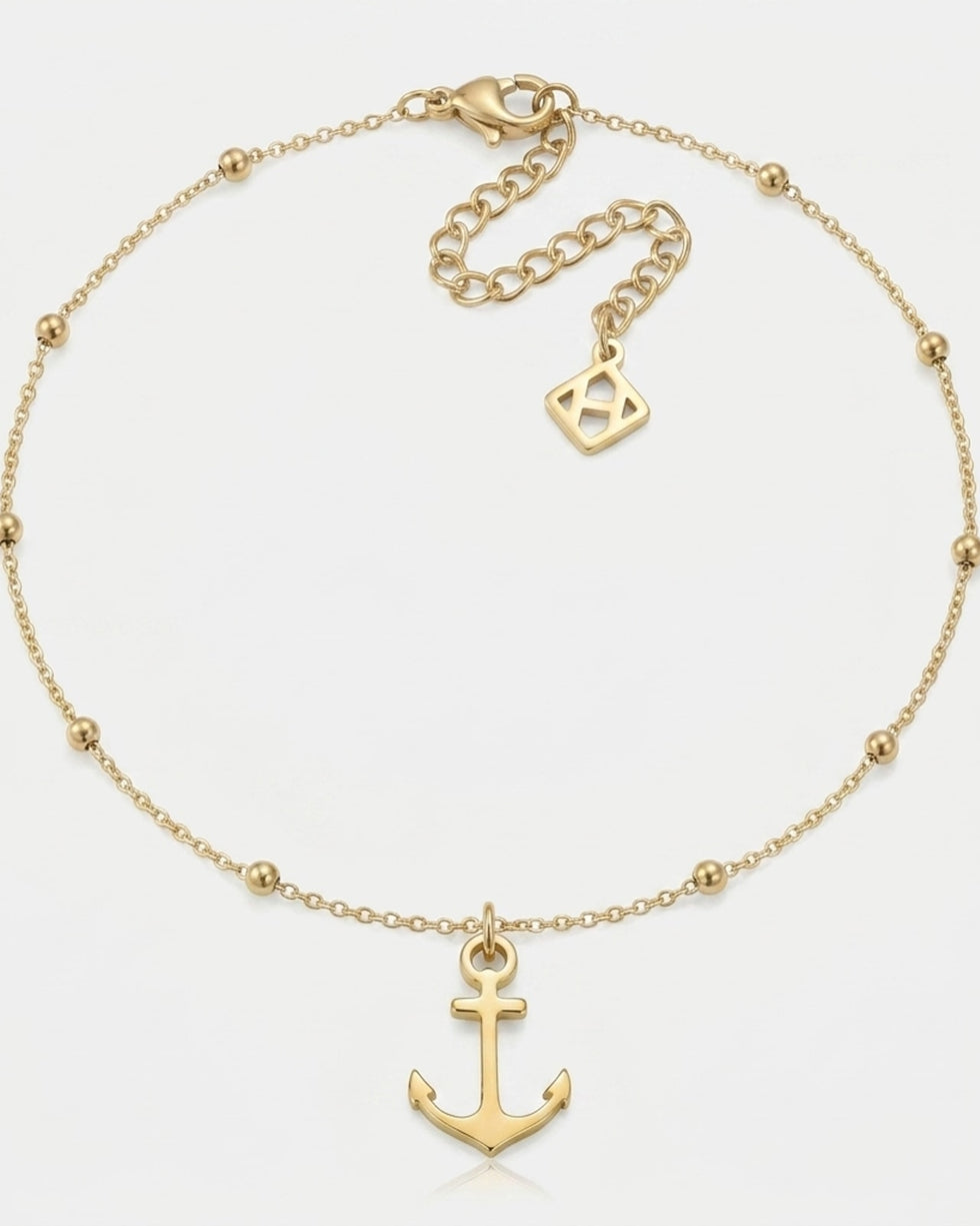Anchor Charm Necklace & Bracelet