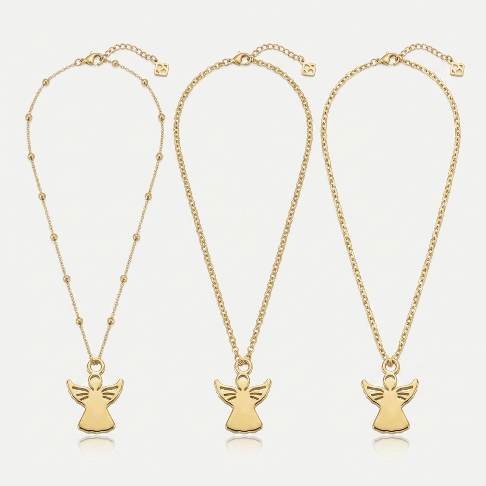 Angel Charm Necklace & Bracelet