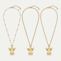 Angel Charm Necklace & Bracelet