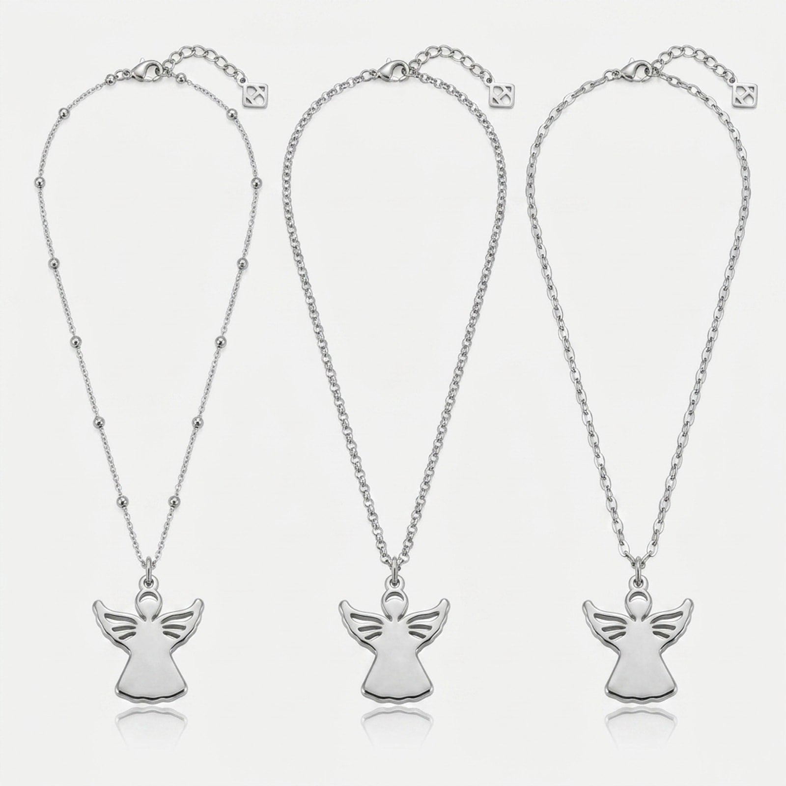 Angel Charm Necklace & Bracelet
