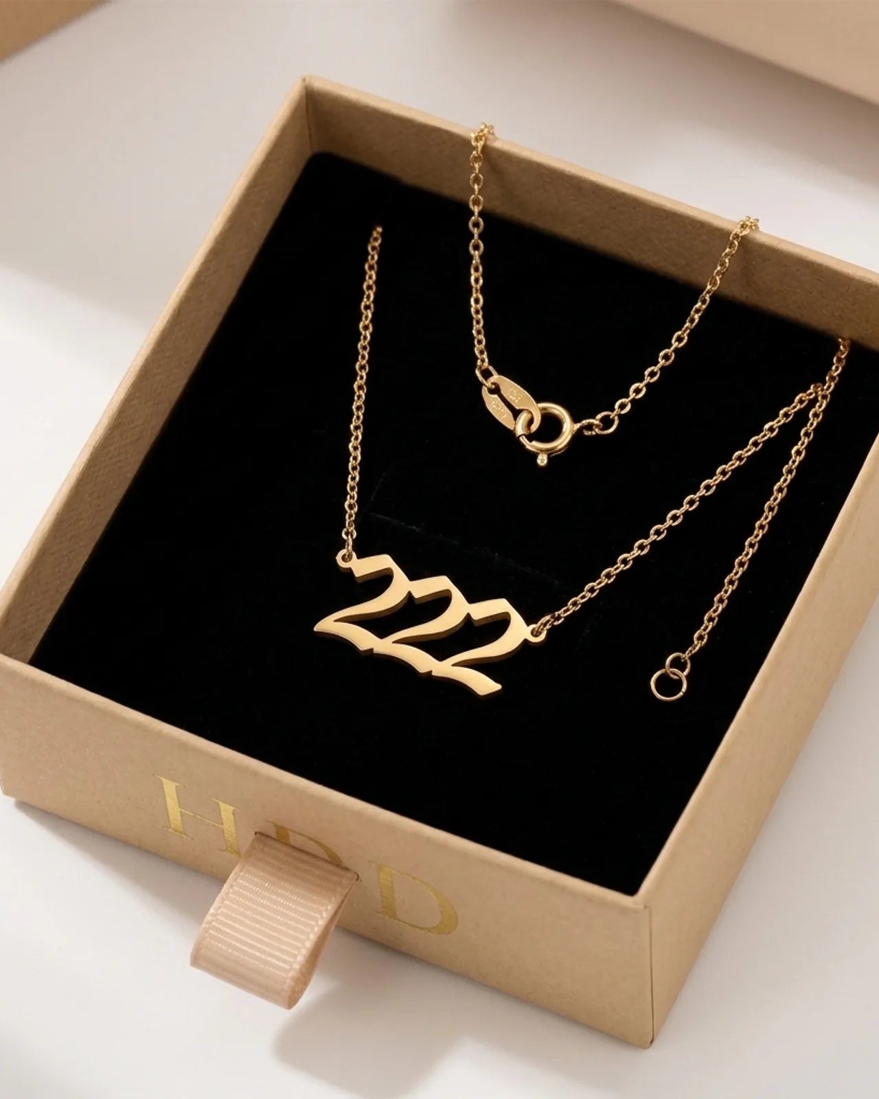 Custom Angel Number Necklace – Personalised Jewellery – Up to 4 Digits