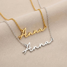 Anna Name Necklace | 18ct Gold, Silver & Vermeil | Ready to Ship