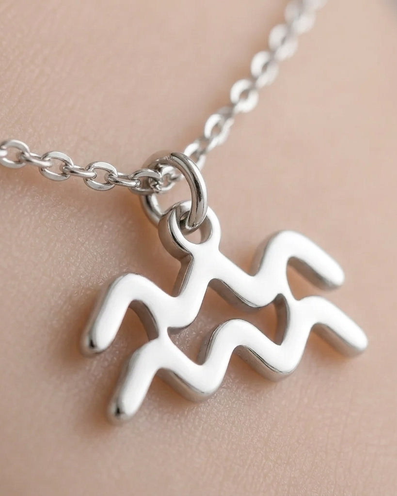 Aquarius Zodiac Bracelet | Star Sign Charm, Gold & Silver