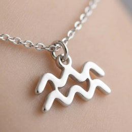 Aquarius Zodiac Bracelet | Star Sign Charm, Gold & Silver