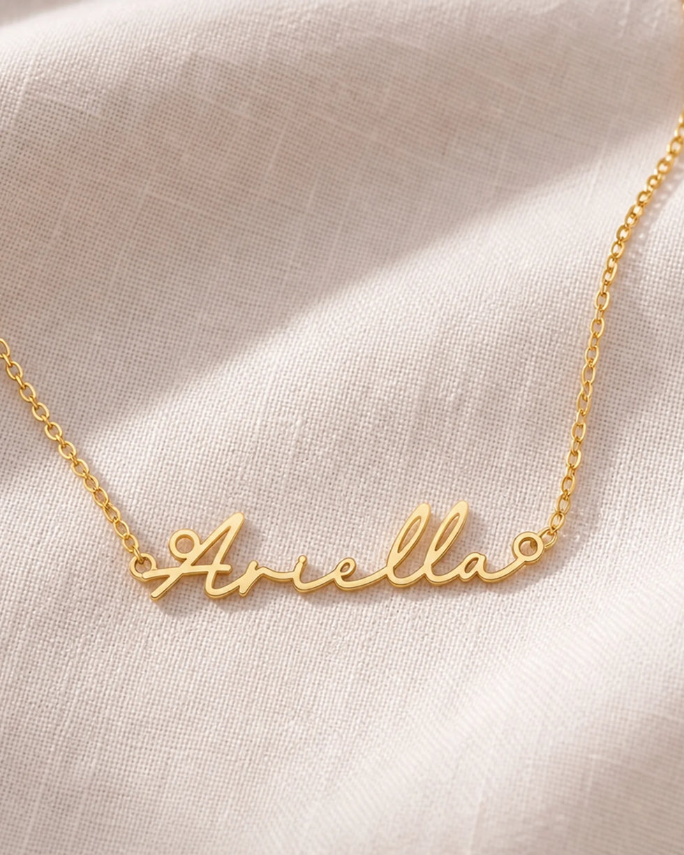 Ariella Name Necklace | 18ct Gold, Silver & Vermeil | Ready to Ship